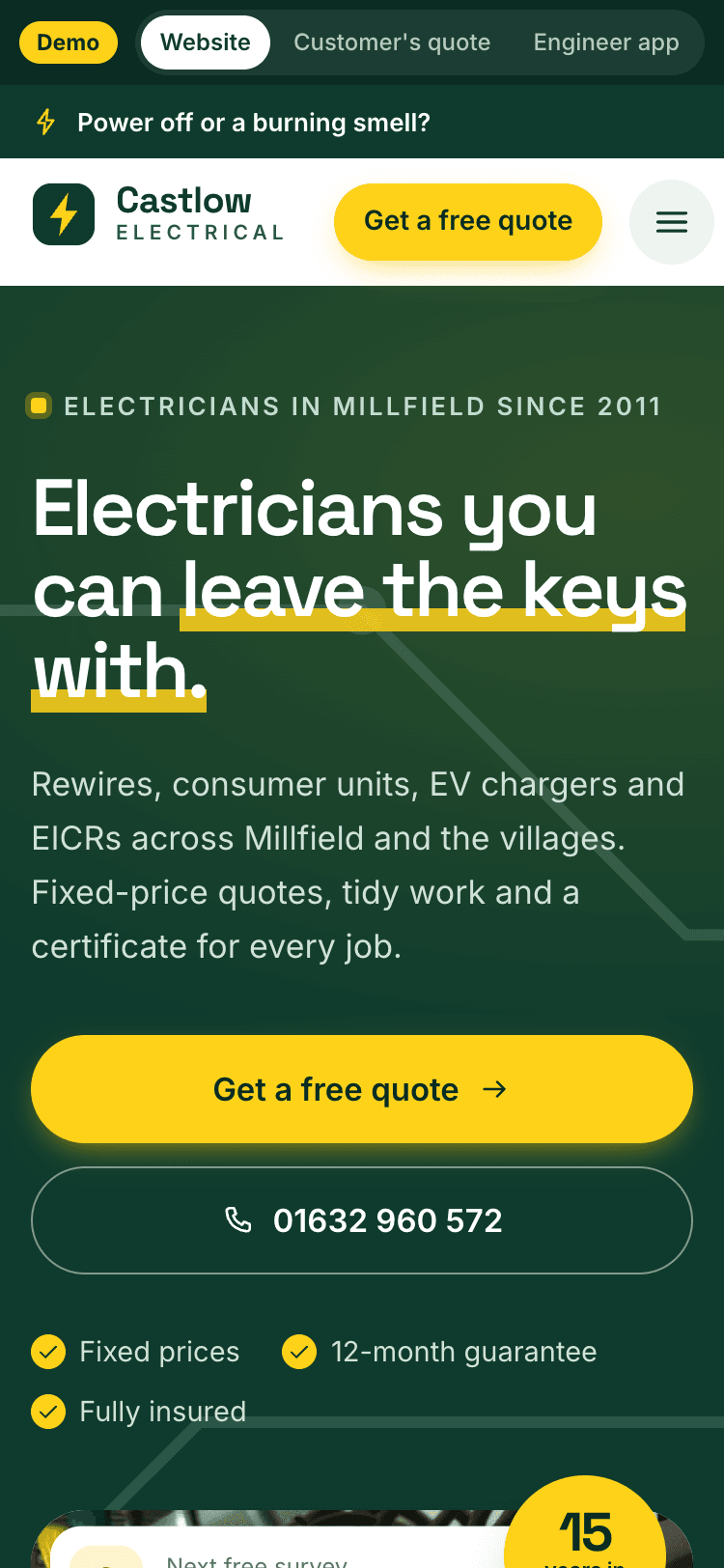 Castlow Electrical screenshot 1